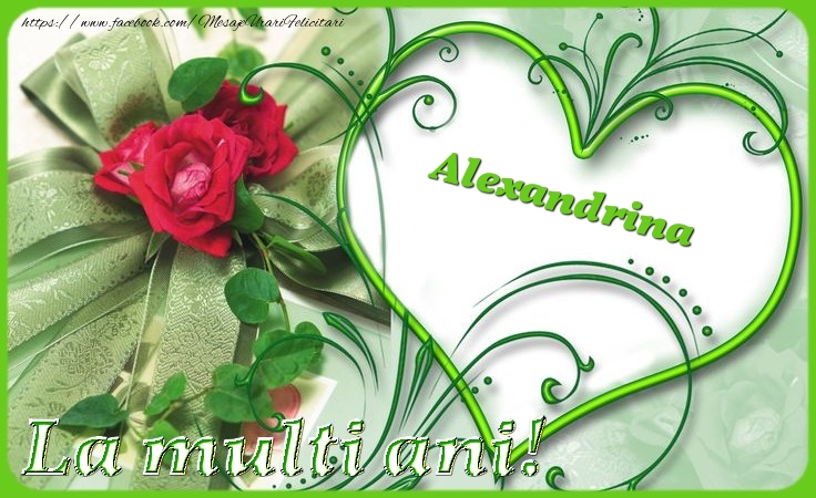 Felicitari de zi de nastere - Trandafiri | La multi ani Alexandrina