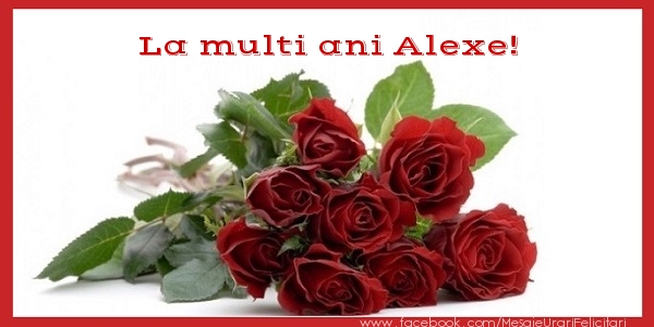 Felicitari de zi de nastere - Flori & Trandafiri | La multi ani Alexe!