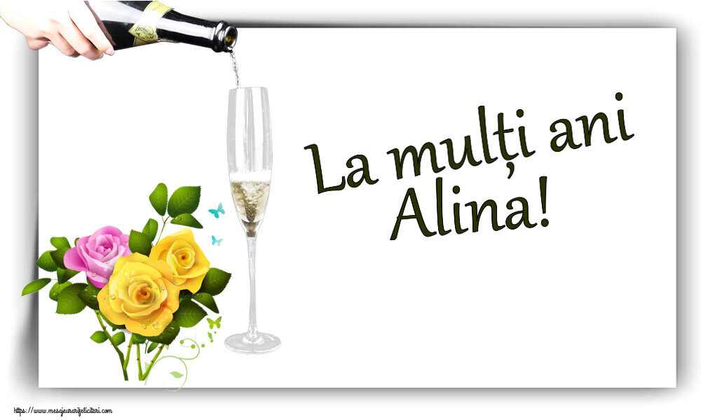 Felicitari de zi de nastere - Flori | La mulți ani Alina!
