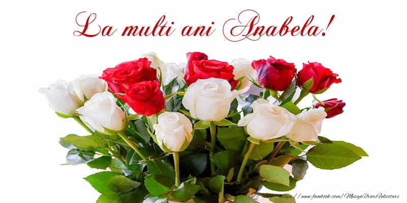 Felicitari de zi de nastere - Buchete De Flori & Flori & Trandafiri | La multi ani Anabela!