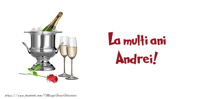 Felicitari de zi de nastere - Sampanie | La multi ani Andrei!