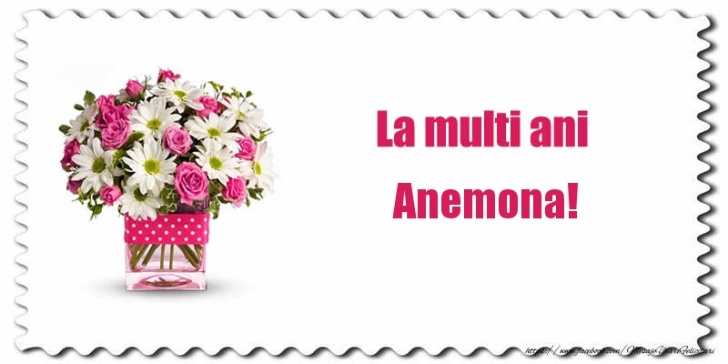 Felicitari de zi de nastere - Buchete De Flori & Flori | La multi ani Anemona!