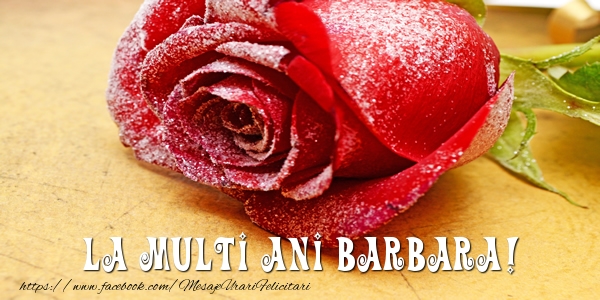 Felicitari de zi de nastere - Flori & Trandafiri | La multi ani Barbara!