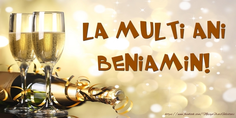 Felicitari de zi de nastere -  Sampanie - La multi ani, Beniamin!