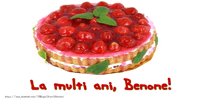  Felicitari de zi de nastere - Tort | La multi ani, Benone!