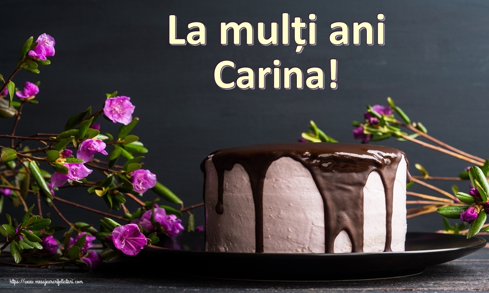 Felicitari de zi de nastere - Tort | La mulți ani Carina!