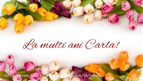 Felicitari de zi de nastere - Flori & Lalele | La multi ani Carla!
