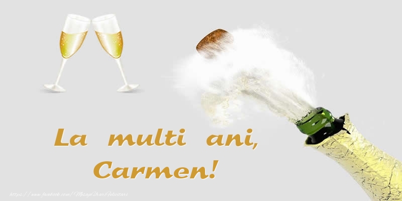 Felicitari de zi de nastere - La multi ani, Carmen!