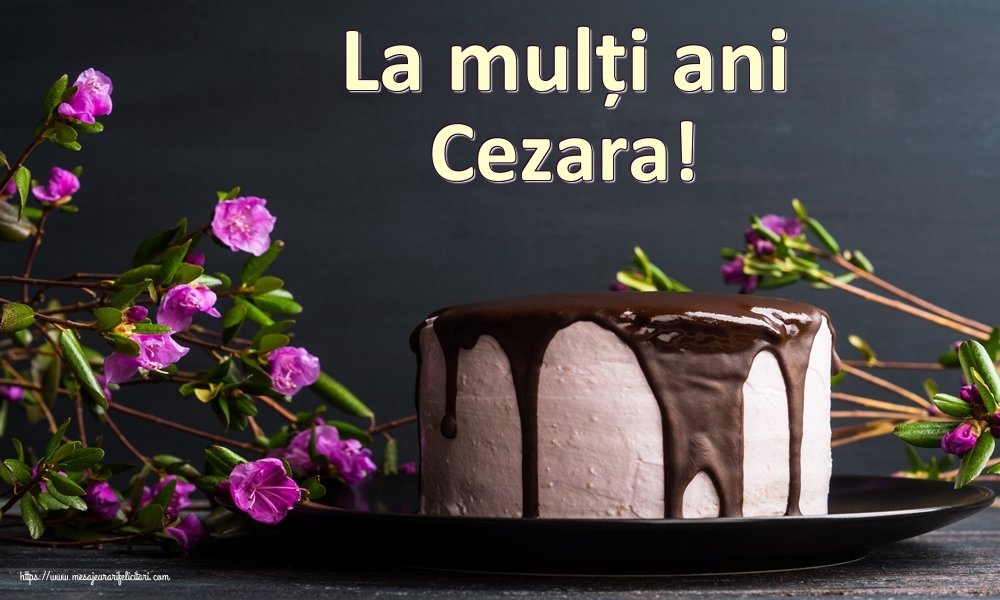 Felicitari de zi de nastere - Tort | La mulți ani Cezara!