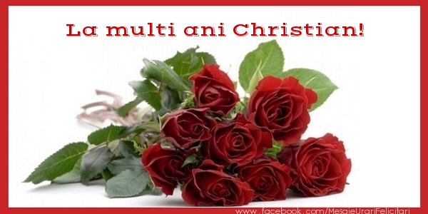 Felicitari de zi de nastere - Flori & Trandafiri | La multi ani Christian!