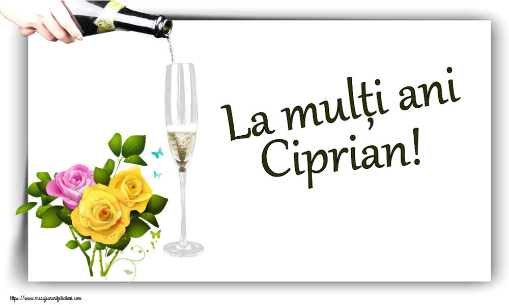 Felicitari de zi de nastere - Flori | La mulți ani Ciprian!