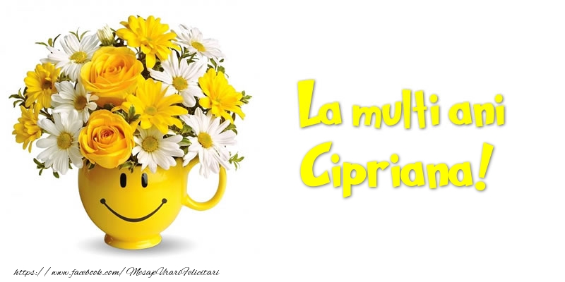 Felicitari de zi de nastere - Buchete De Flori & Flori | La multi ani Cipriana!