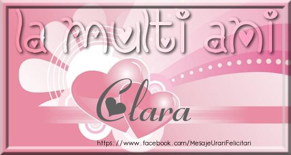 Felicitari de zi de nastere - La multi ani Clara