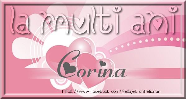 Felicitari de zi de nastere - La multi ani Corina