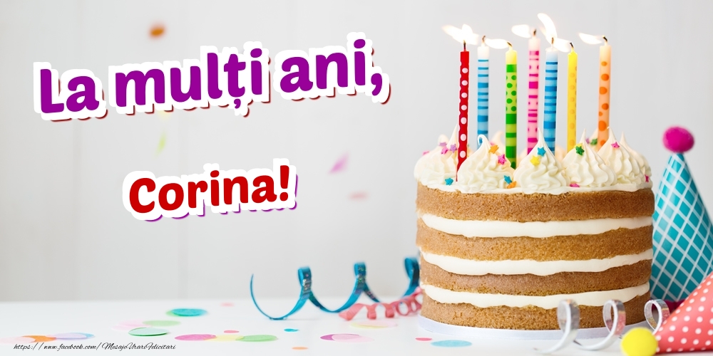 Felicitari de zi de nastere - La mulți ani, Corina