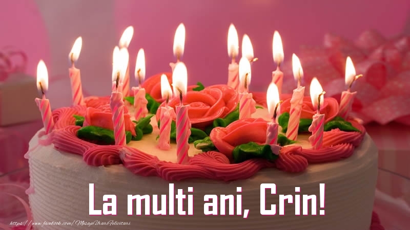 Felicitari de zi de nastere - Tort | La multi ani, Crin!