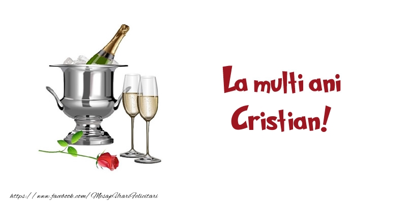 Felicitari de zi de nastere - Sampanie | La multi ani Cristian!