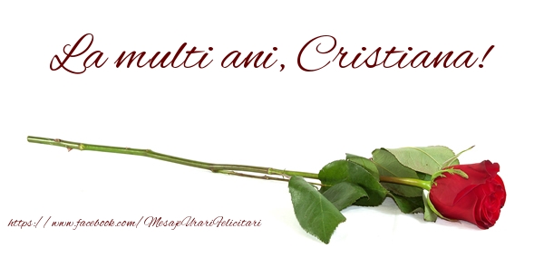 Felicitari de zi de nastere - Flori & Trandafiri | La multi ani, Cristiana!