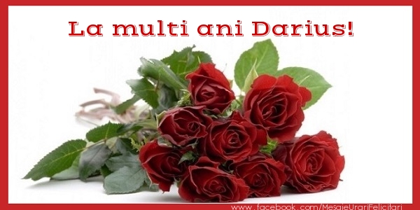 Felicitari de zi de nastere - Flori & Trandafiri | La multi ani Darius!