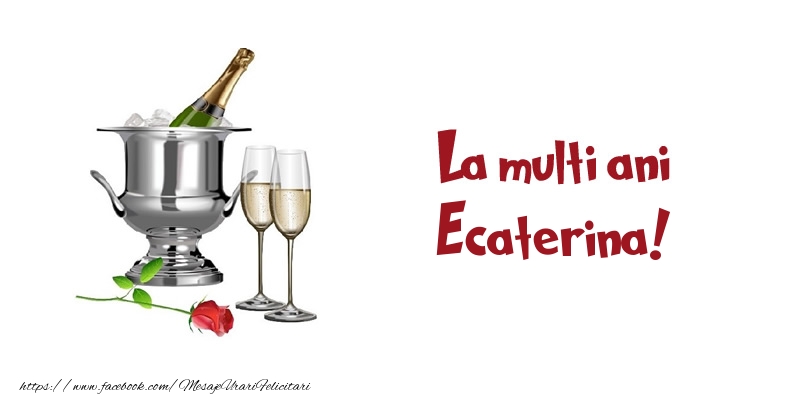 Felicitari de zi de nastere - Sampanie | La multi ani Ecaterina!