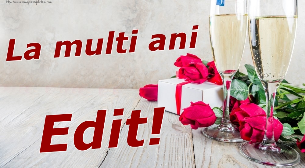 Felicitari de zi de nastere - Sampanie & Trandafiri | La multi ani Edit!
