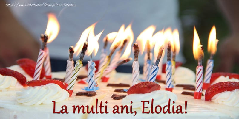 Felicitari de zi de nastere - Tort | La multi ani Elodia!