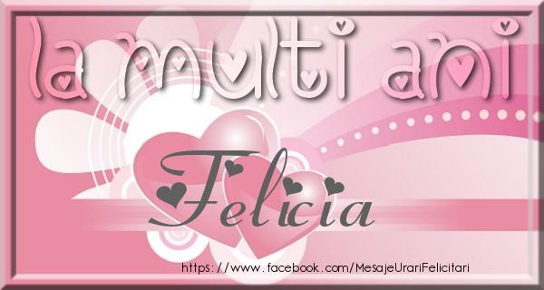 Felicitari de zi de nastere - La multi ani Felicia