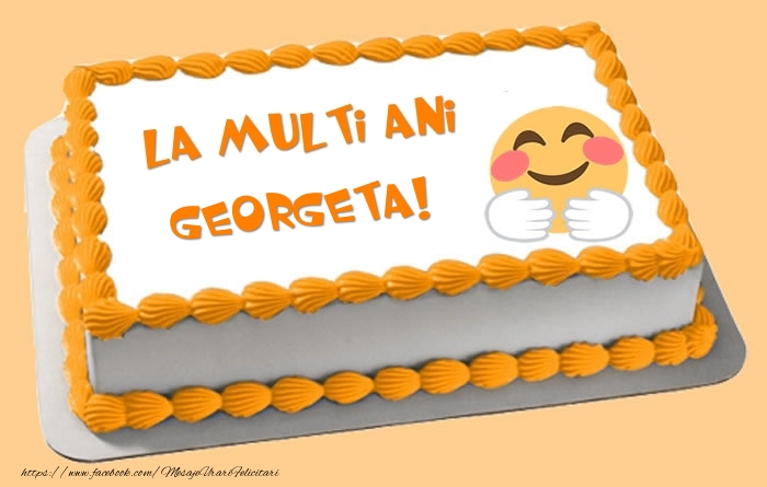 Felicitari de zi de nastere - Tort La multi ani Georgeta!