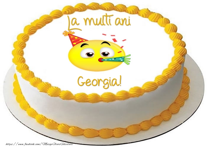 Felicitari de zi de nastere -  Tort La multi ani Georgia!