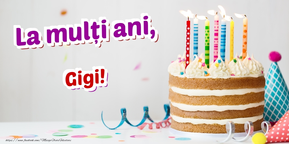 Felicitari de zi de nastere - La mulți ani, Gigi