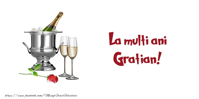 Felicitari de zi de nastere - Sampanie | La multi ani Gratian!