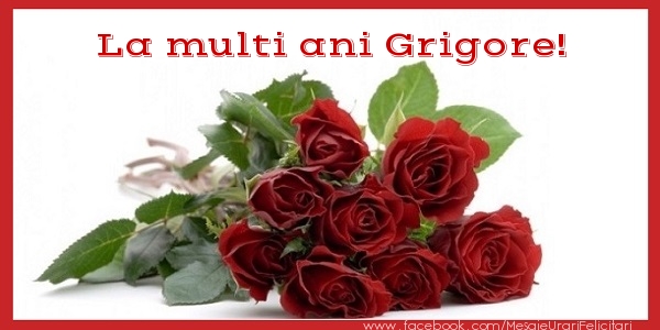 Felicitari de zi de nastere - Flori & Trandafiri | La multi ani Grigore!