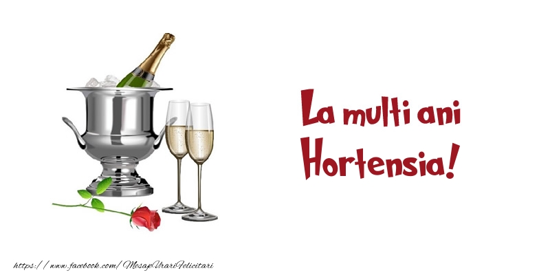  Felicitari de zi de nastere - Sampanie | La multi ani Hortensia!
