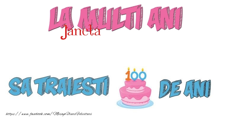 Felicitari de zi de nastere - Pentru Janeta La multi ani!