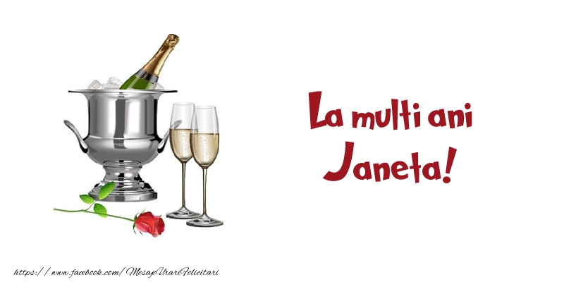 Felicitari de zi de nastere - Sampanie | La multi ani Janeta!
