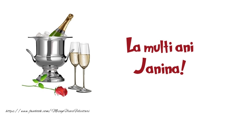Felicitari de zi de nastere - Sampanie | La multi ani Janina!