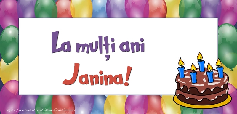 Felicitari de zi de nastere - La mulți ani, Janina!