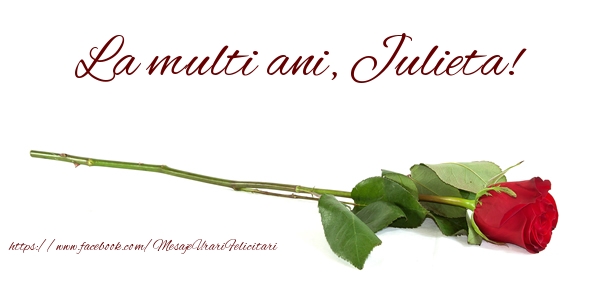 Felicitari de zi de nastere - Flori & Trandafiri | La multi ani, Julieta!