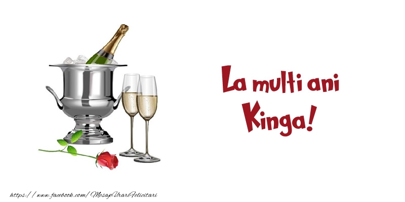 Felicitari de zi de nastere - Sampanie | La multi ani Kinga!
