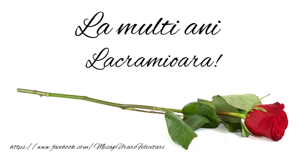 Felicitari de zi de nastere - La multi ani Lacramioara!