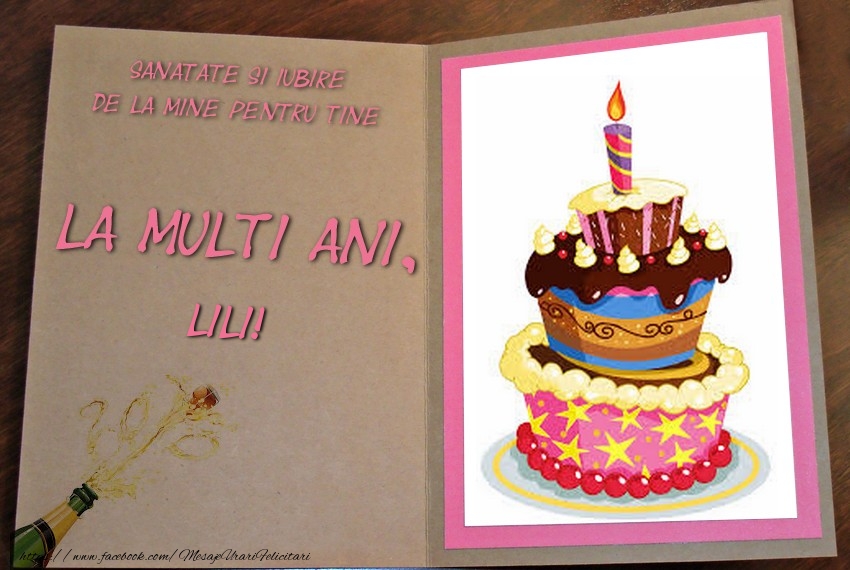 Felicitari de zi de nastere - La multi ani, Lili!