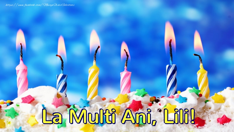 Felicitari de zi de nastere - Lumanari | La multi ani, Lili!