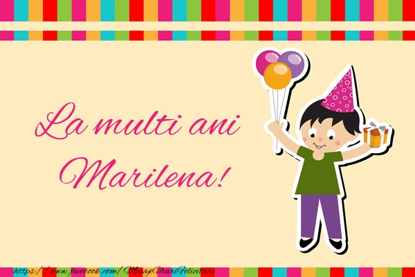 Felicitari de zi de nastere - Copii | La multi ani Marilena!