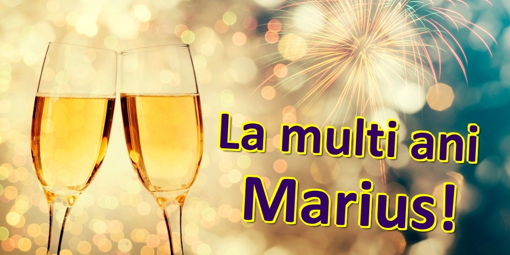 Felicitari de zi de nastere - Sampanie | La multi ani Marius!