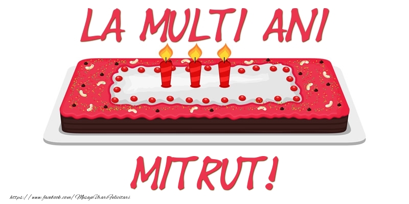 Felicitari de zi de nastere -  Tort La multi ani Mitrut!