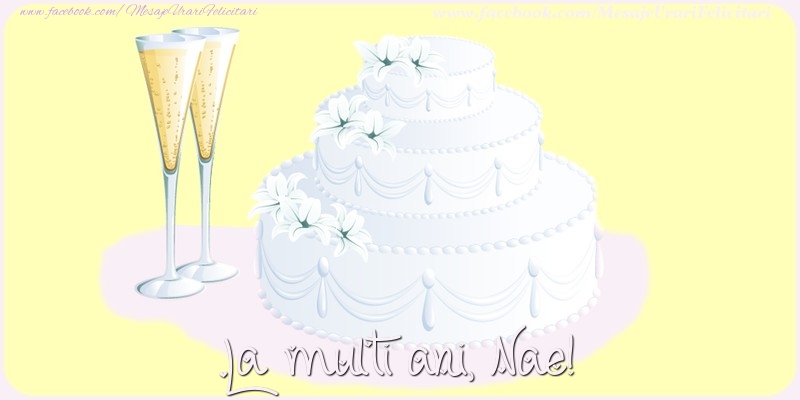 Felicitari de zi de nastere - Tort | La multi ani, Nae!
