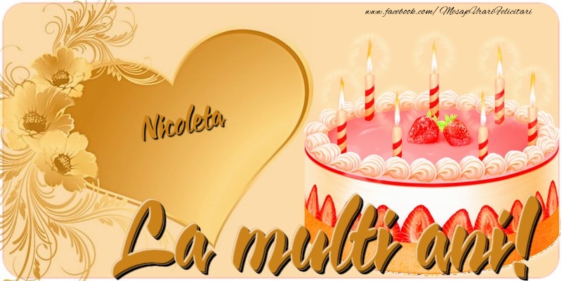 Felicitari de zi de nastere - La multi ani, Nicoleta