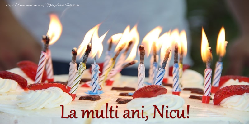 Felicitari de zi de nastere - Tort | La multi ani Nicu!