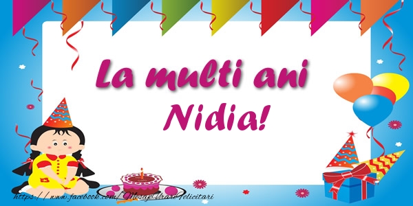 Felicitari de zi de nastere - Copii | La multi ani Nidia!