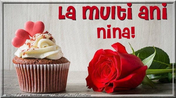 Felicitari de zi de nastere - Trandafiri | La multi ani Nina